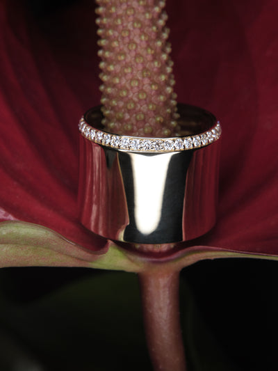 
            Gold Disc Diamond Band 0.40