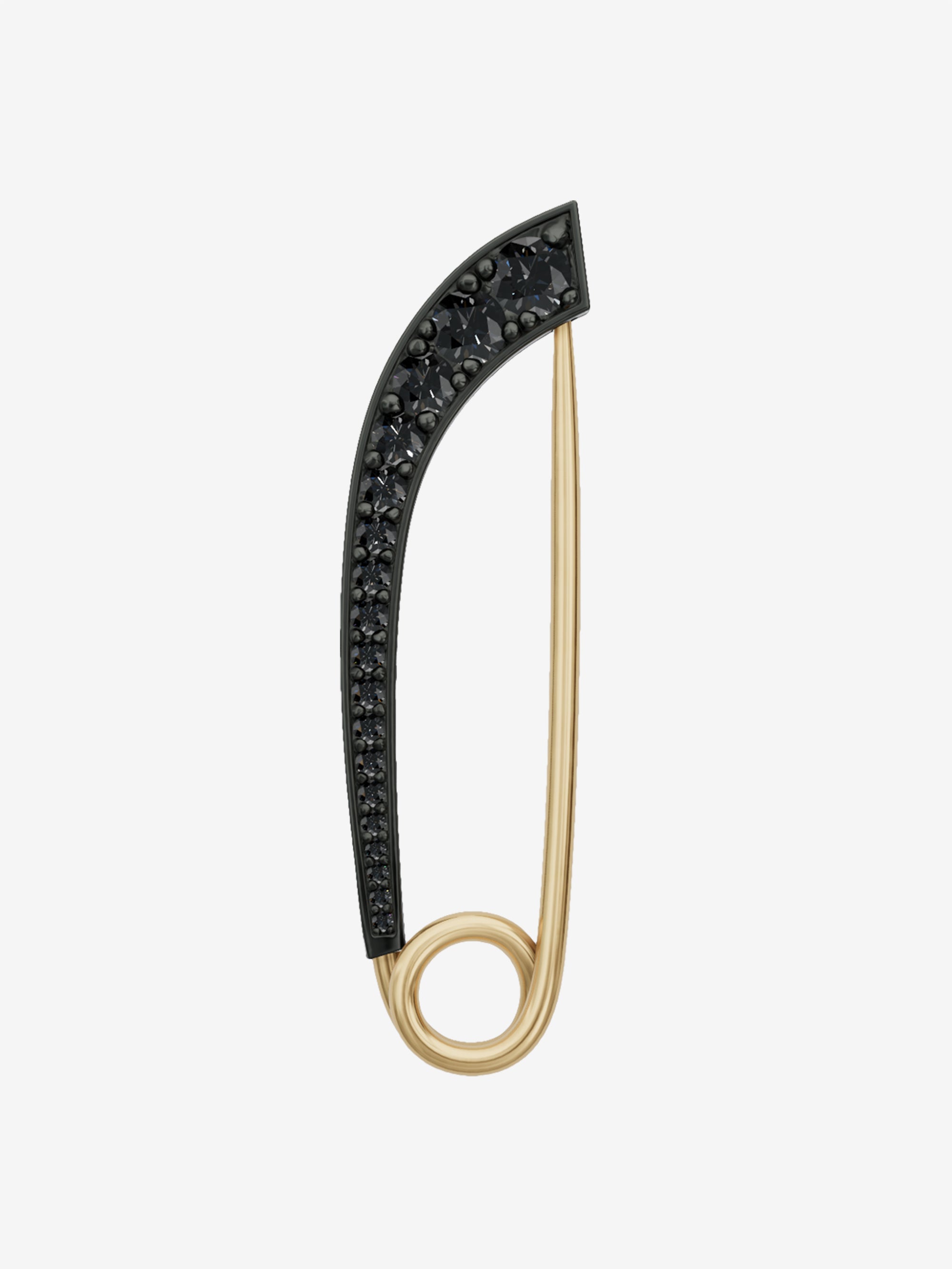 
        Angular Black Diamond Safety Pin 0.75