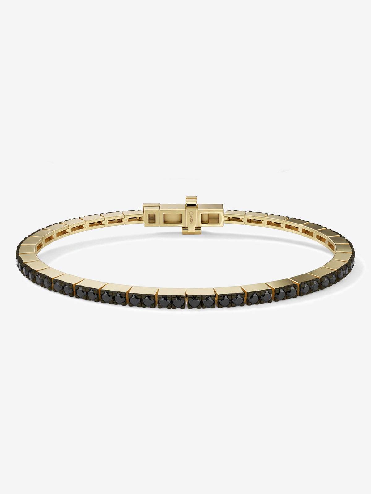 Black Diamond Tennis Bracelet 1.95