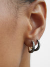 
        Black Diamond Triad Huggie Earring 0.38