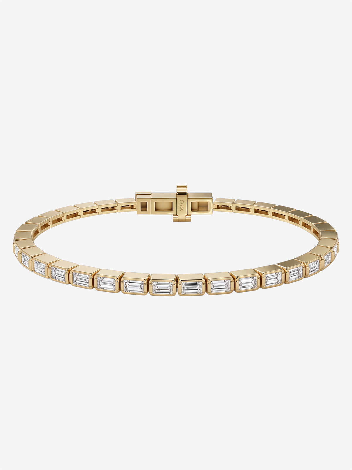 Baguette Diamond Tennis Bracelet 3.90