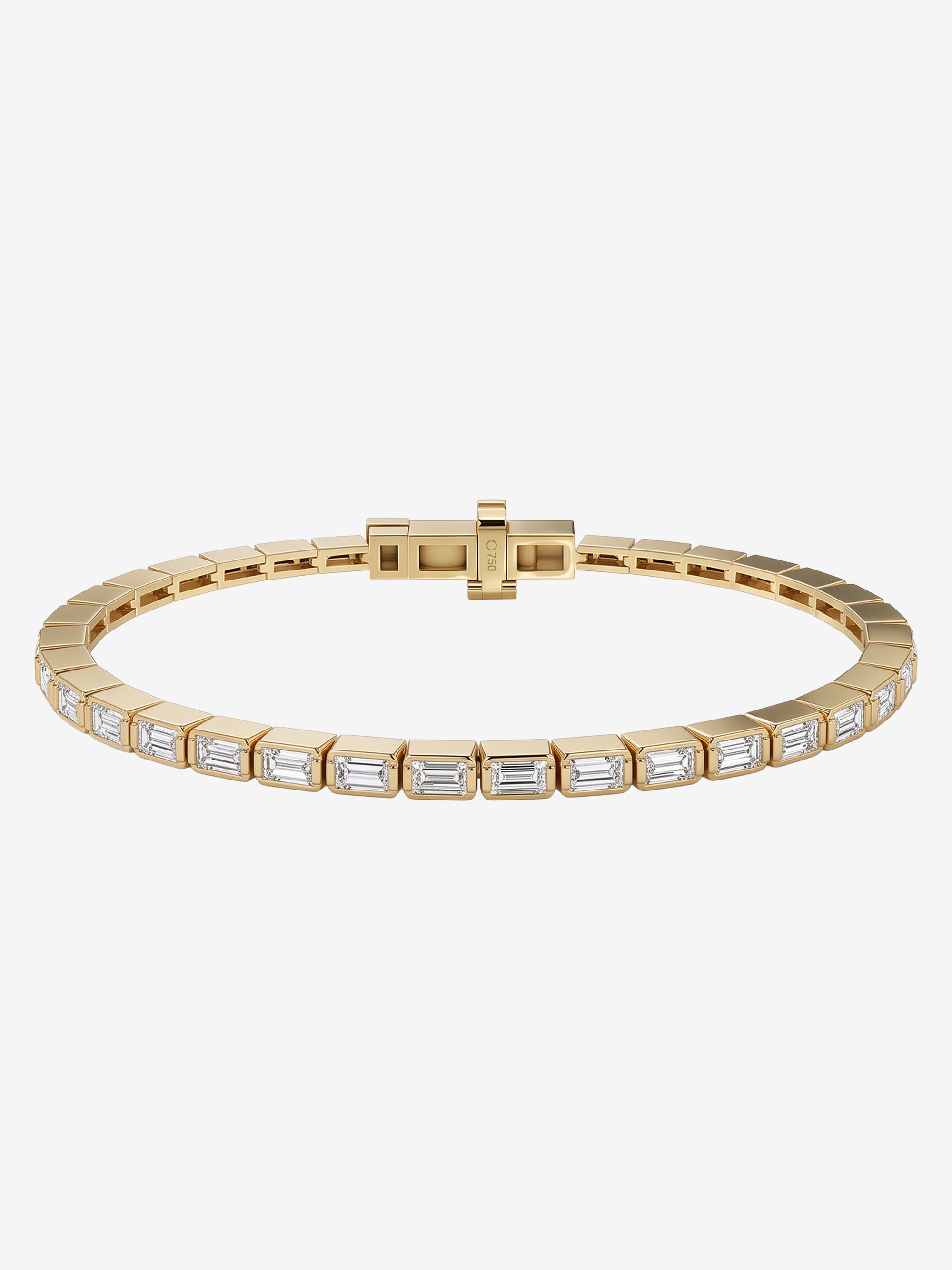 
        Baguette Diamond Tennis Bracelet 3.90