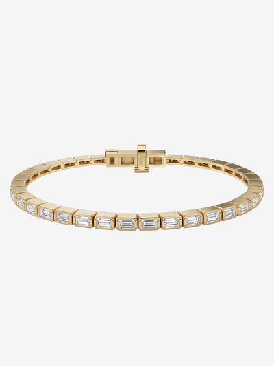 
            Baguette Diamond Tennis Bracelet 3.90