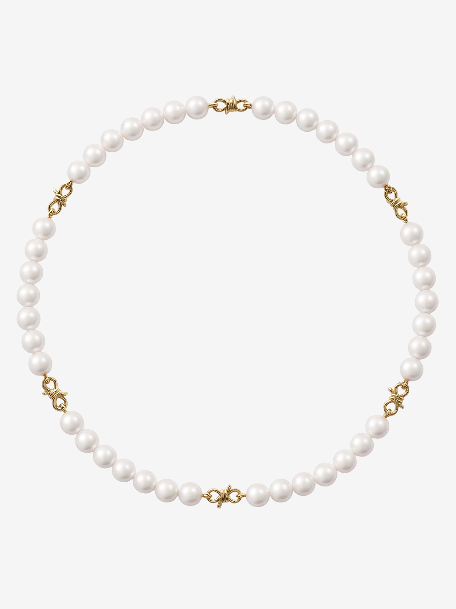 Barbed Wire Pearl Necklace 0.00