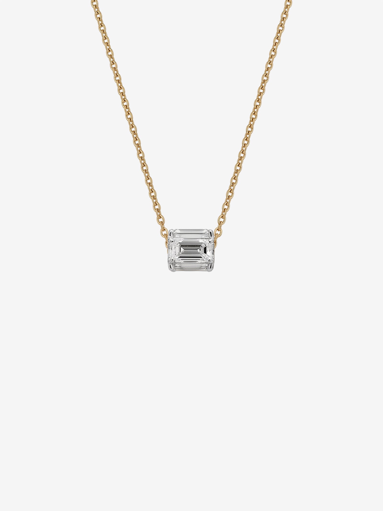 Diamond Cube Necklace 0.75