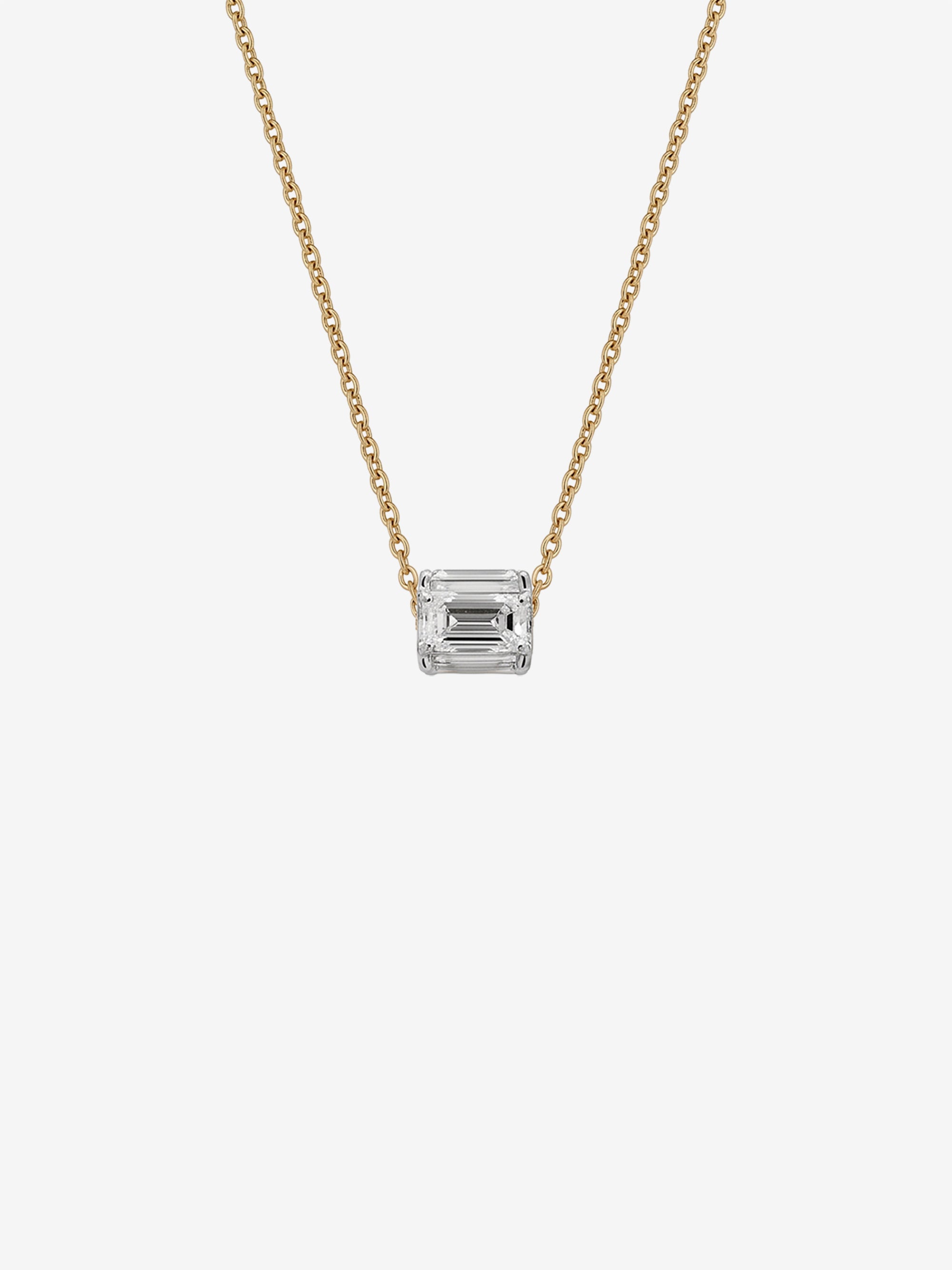 
        Diamond Cube Necklace 0.75