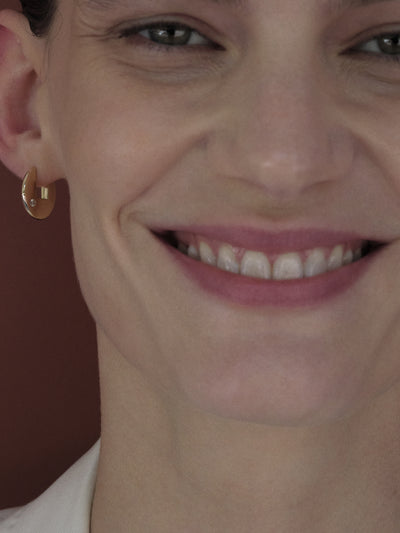 Gold Disc Earring 0.00