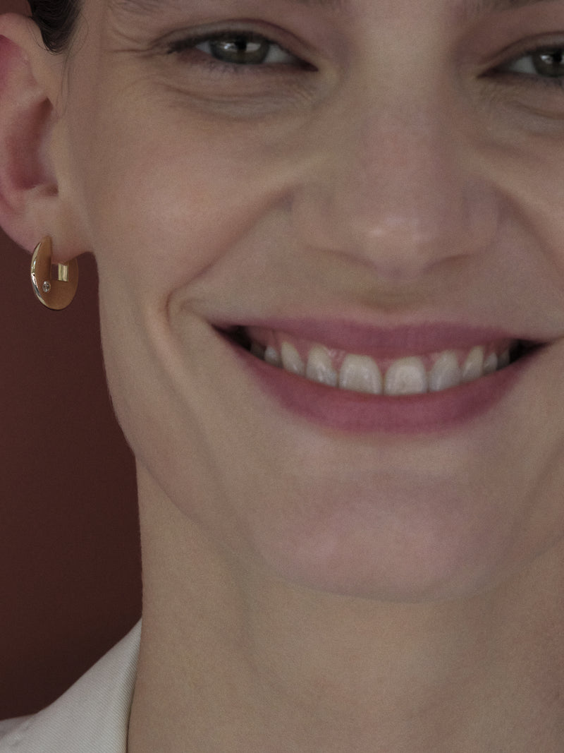 Gold Disc Earring 0.00