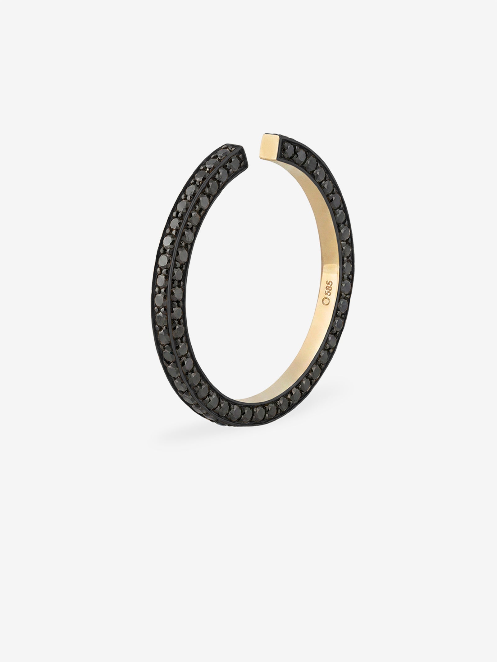 Large Triad Black Diamond Earcuff 1.15