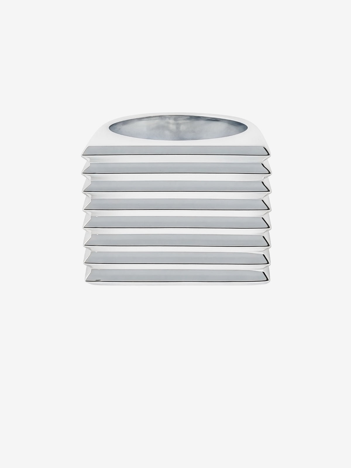 
        Sculpted Sterling Silver Disc Ring 0.00