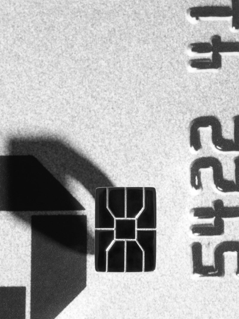 Sterling Silver Chip Disc Ring 0.00