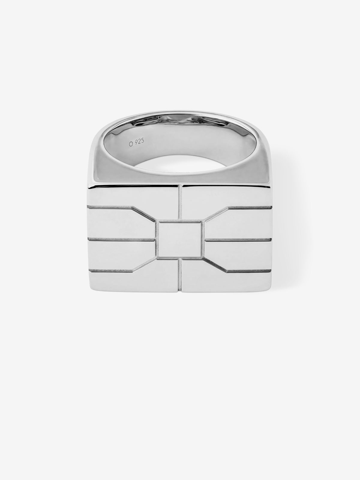 Sterling Silver Chip Disc Ring 0.00