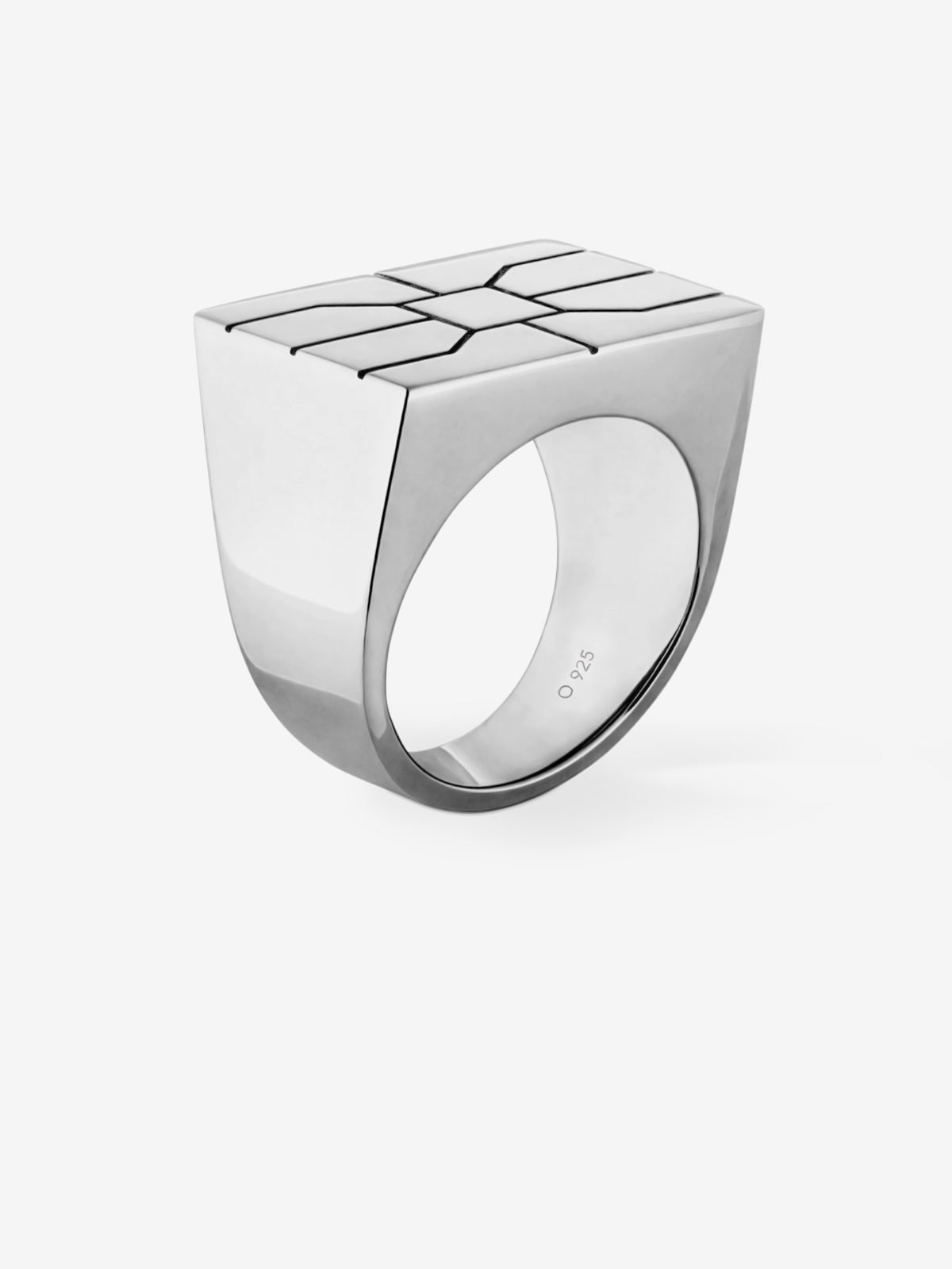 Sterling Silver Chip Disc Ring 0.00