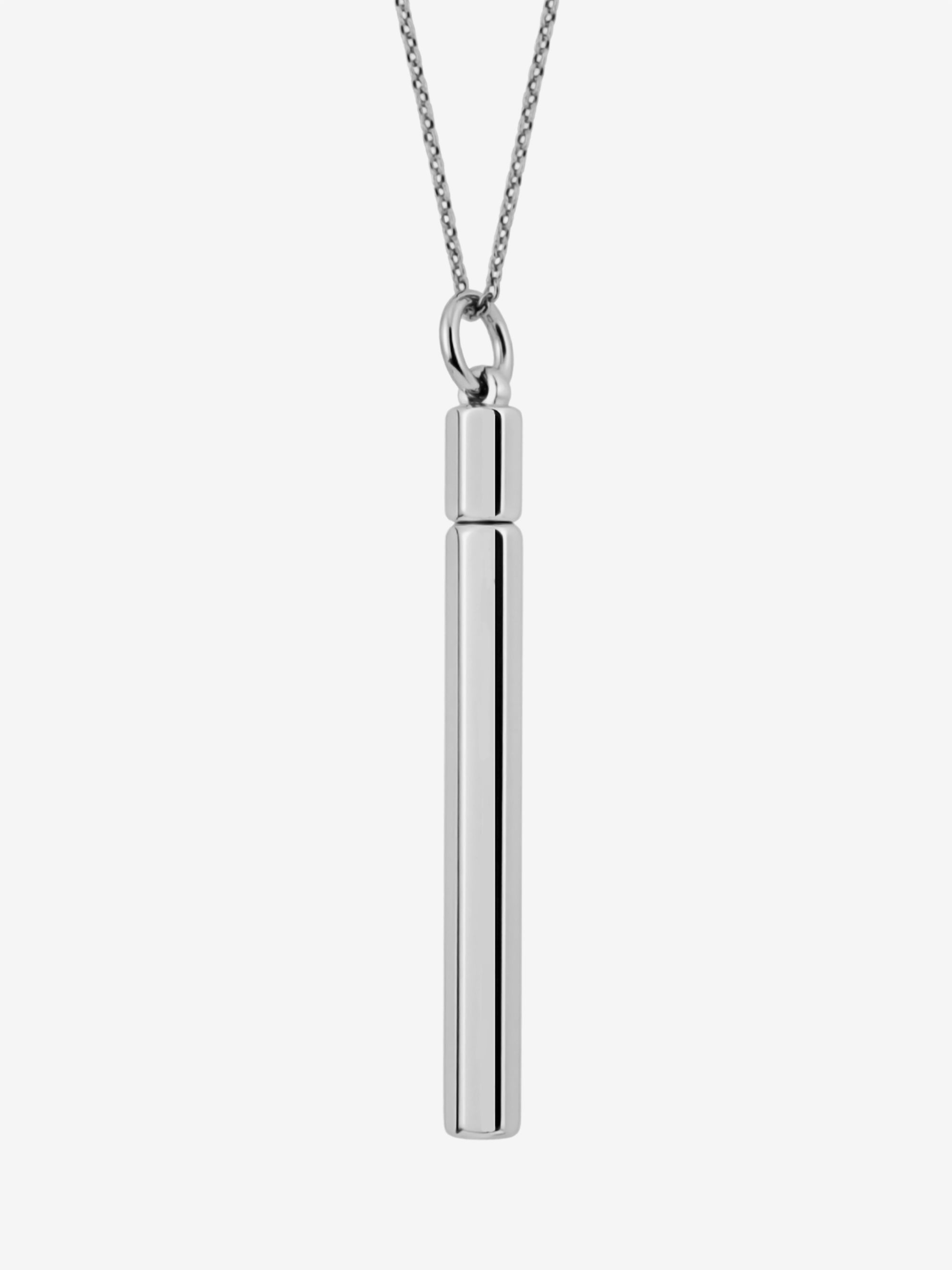 Sterling Silver Tube Pendant 0.00