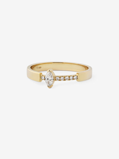
            Marquise Diamond Ring 0.14