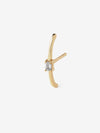 
        Emerald-Cut Diamond Earring 0.10
